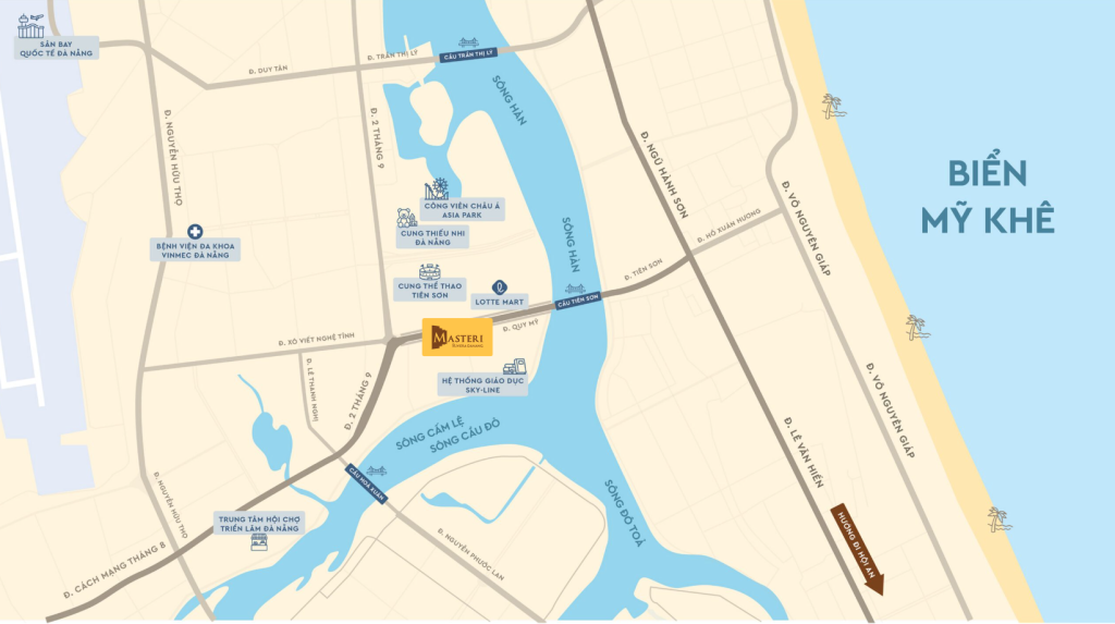 Vị trí Masteri Rivera Danang