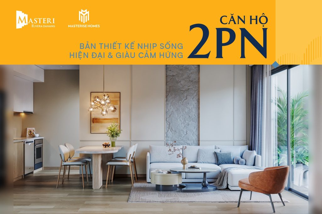 căn hộ 2 phòng ngủ Masteri Rivera Đà Nẵng