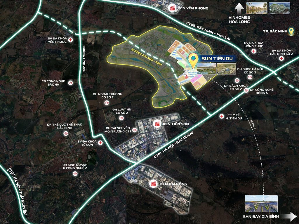Vị trí Sun Bắc Ninh